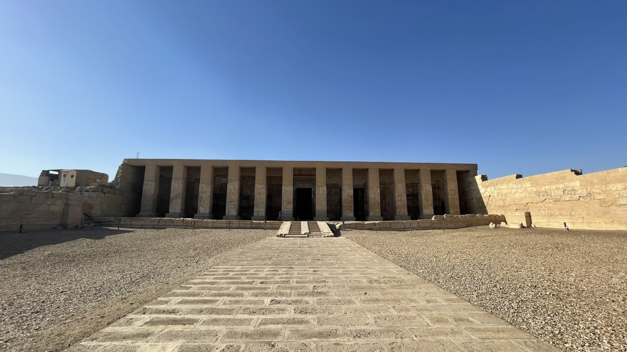 The Great Temple of Abydos from Seti I