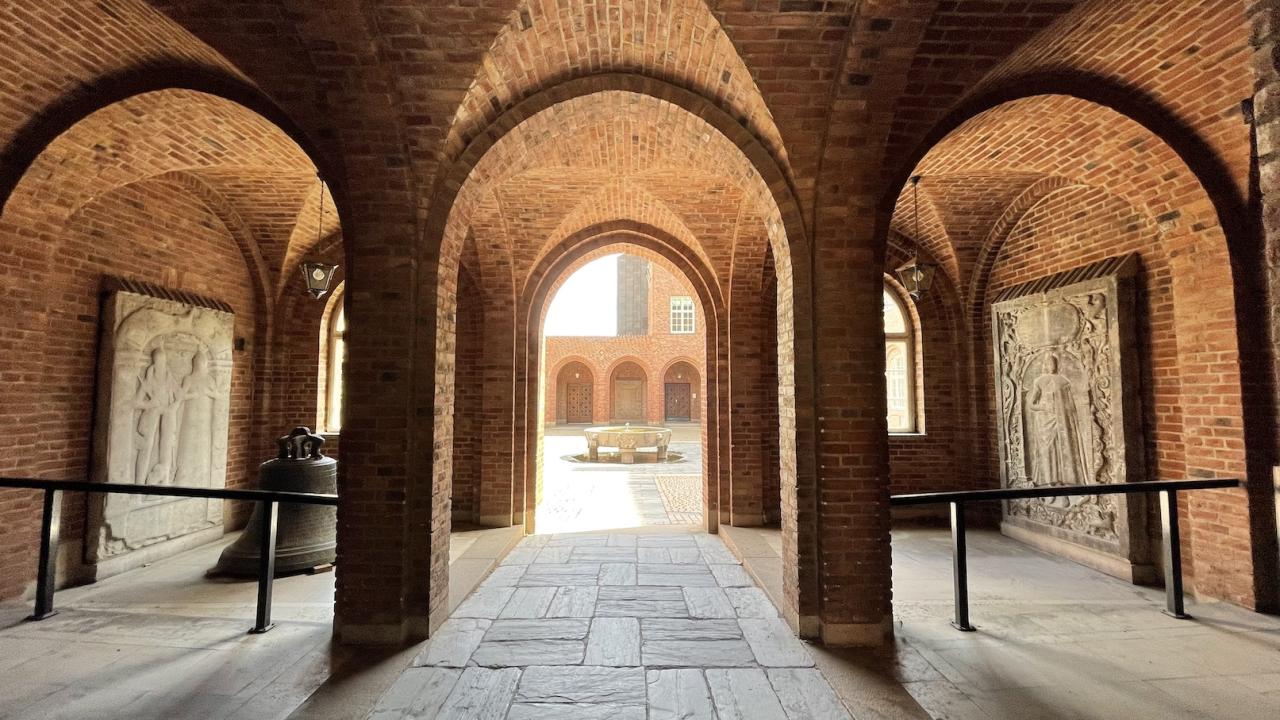 A courtyard in the University of Lund